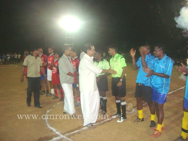 Football tournament at chennamangallur